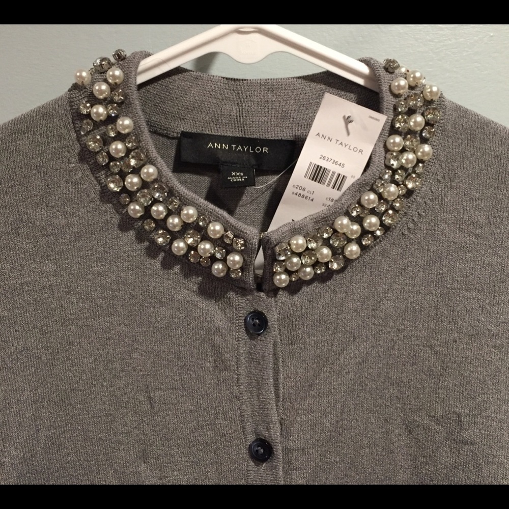 New! Stunning Ann Taylor Embellished Cardigan